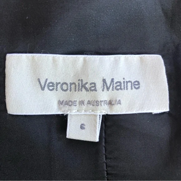 🌿 VERONIKA MAINE 🌿 sleeveless waterfall dress size 6 - Picture 7 of 9